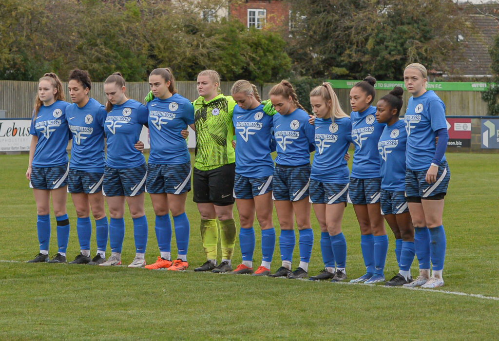 Halifax players give a minutes silence for remembrance