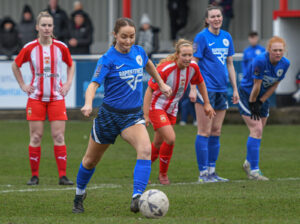 Ellie White puts the penalty away - Photography by Ray Spencer